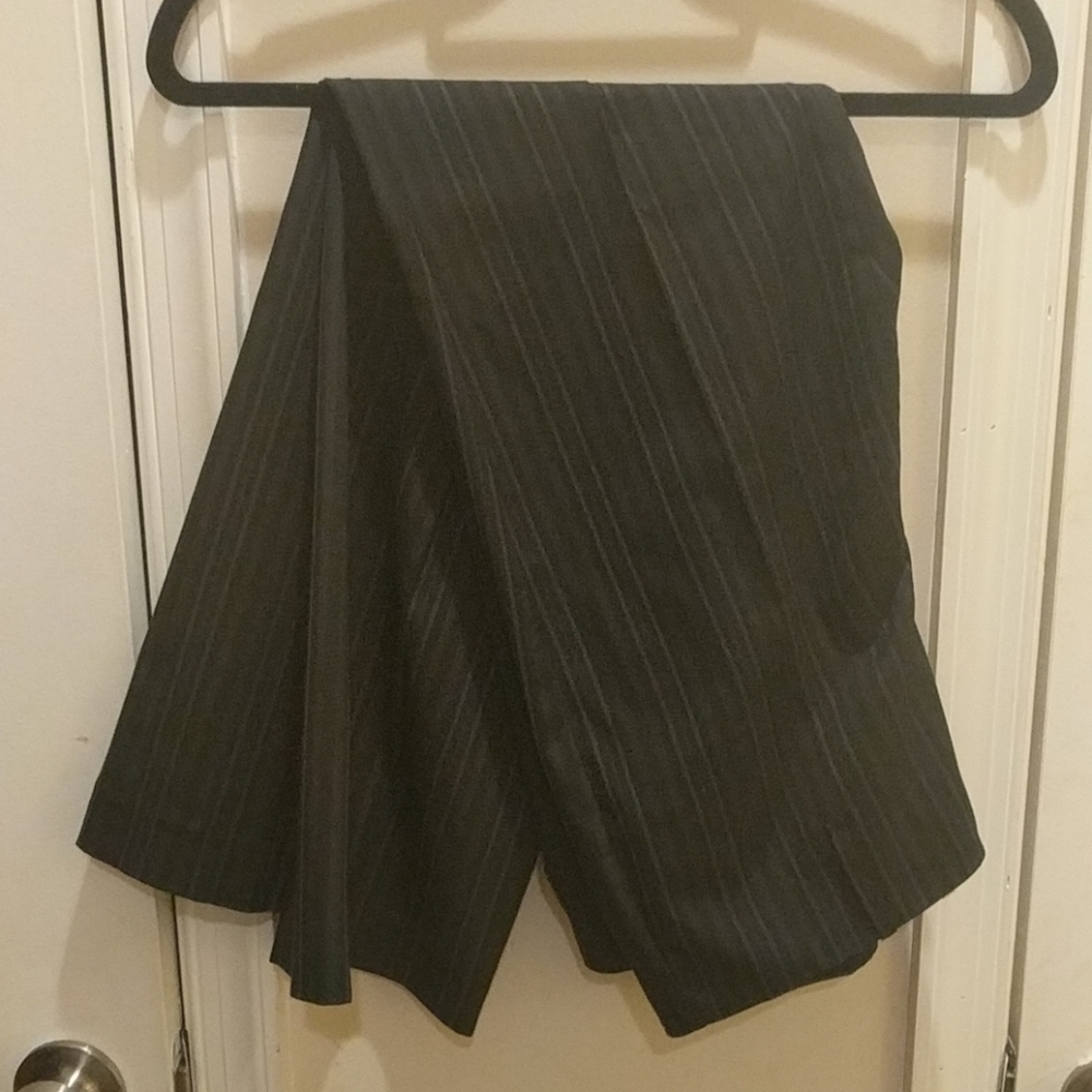 Black pinstripe Express Editor size 4 pants